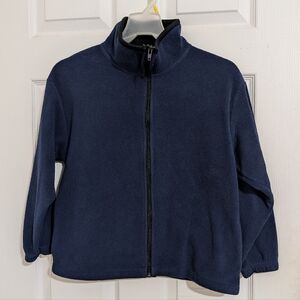 Vintage Timberline Colorado Kids Navy Blue Fleece Jacket Zip Up Size M